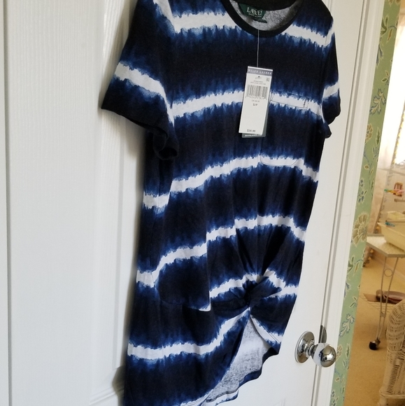 Lauren Ralph Lauren Tie Ftont Tie Dye Top - Picture 8 of 10